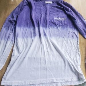 Ocean Drive Purple and White Long Sleeve Tee